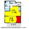 D-ROOM　IGODAI 1LDKの間取り