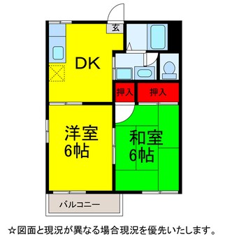 間取図 ｱﾝﾋﾞｼｮﾝ並木A棟