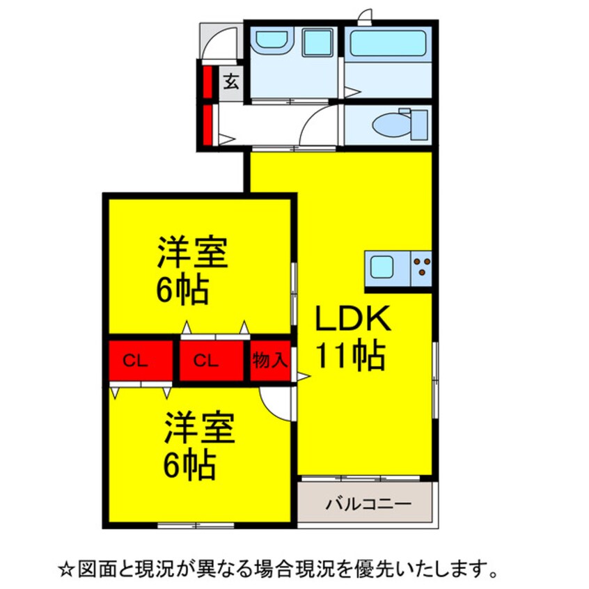 間取図 ﾘｱﾝⅥ