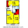 ﾄﾘｼｱYH Ⅱ 2LDKの間取り