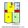 京成本線/公津の杜駅 車移動 2階 築31年 2DKの間取り