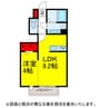 ｶﾙﾑ奏 1LDKの間取り