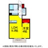 ｶﾙﾑ奏 1LDKの間取り