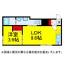Cocosakura 1LDKの間取り