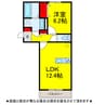 N･D-ROOM IIDACHOU A棟 1LDKの間取り