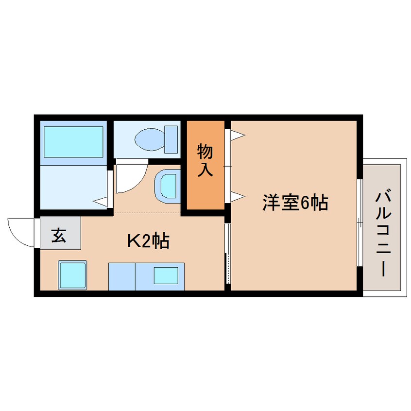 間取図 東海道本線/静岡駅 バス31分フレスポ静岡下車:停歩2分 1階 築27年