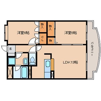 間取図 静岡鉄道静岡清水線/狐ケ崎駅 徒歩10分 1階 築23年