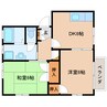 静岡鉄道静岡清水線/狐ケ崎駅 徒歩17分 2階 築31年 2DKの間取り