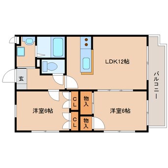 間取図 静岡鉄道静岡清水線/御門台駅 徒歩12分 3階 築26年