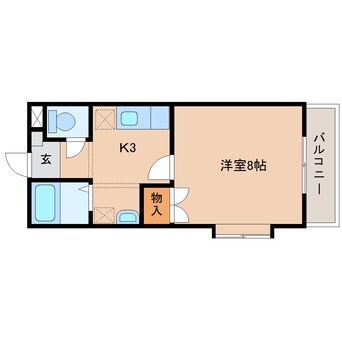 間取図 静岡鉄道静岡清水線/県立美術館前駅 徒歩6分 2階 築28年