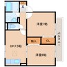 静岡鉄道静岡清水線/御門台駅 徒歩17分 1階 築21年 2DKの間取り