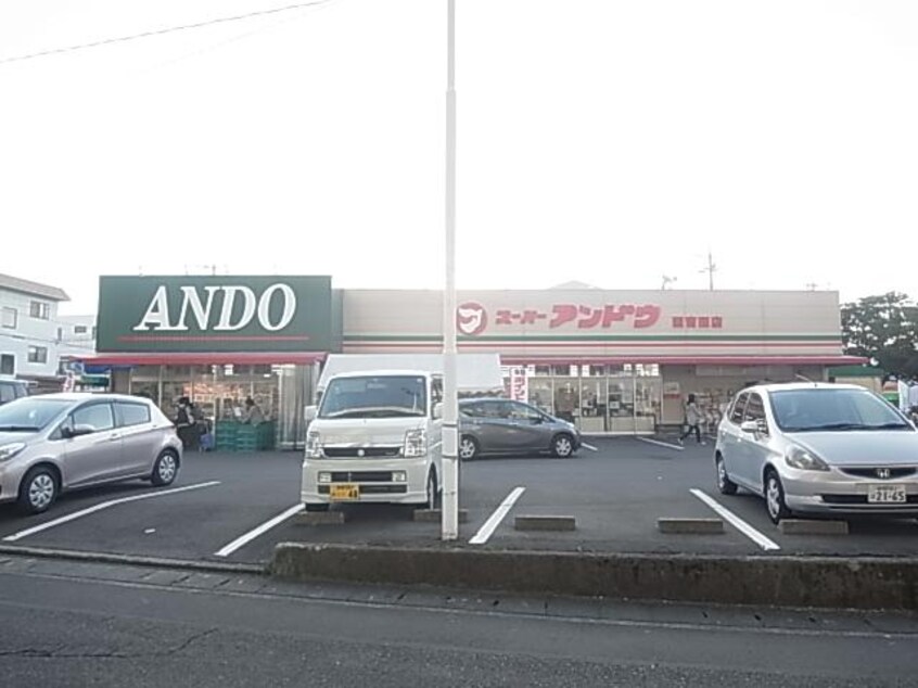 スーパーアンドウ国吉田店(スーパー)まで973m 静岡鉄道静岡清水線/草薙駅 徒歩8分 2階 築17年