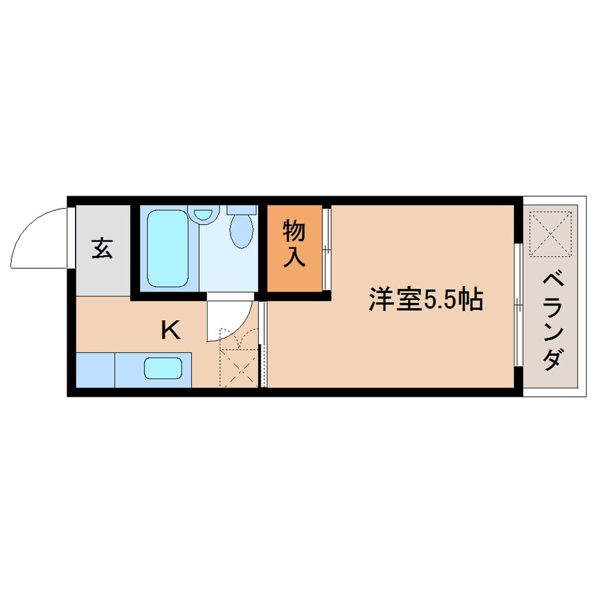 間取図 静岡鉄道静岡清水線/草薙駅 徒歩5分 3階 築36年