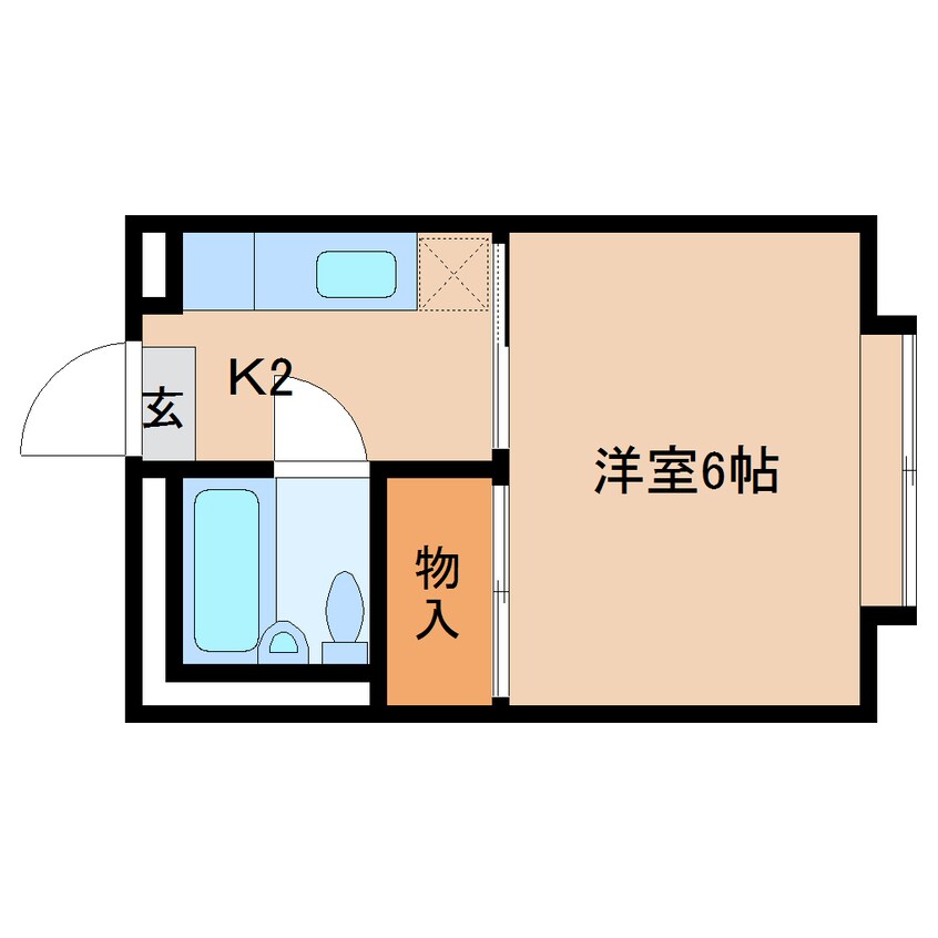 間取図 東海道本線/草薙駅 徒歩10分 3階 築38年