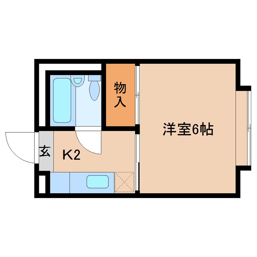 間取図 東海道本線/草薙駅 徒歩10分 3階 築38年