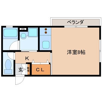 間取図 静岡鉄道静岡清水線/御門台駅 徒歩10分 2階 築18年