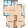 静岡鉄道静岡清水線/狐ケ崎駅 徒歩10分 2階 築29年 2LDKの間取り