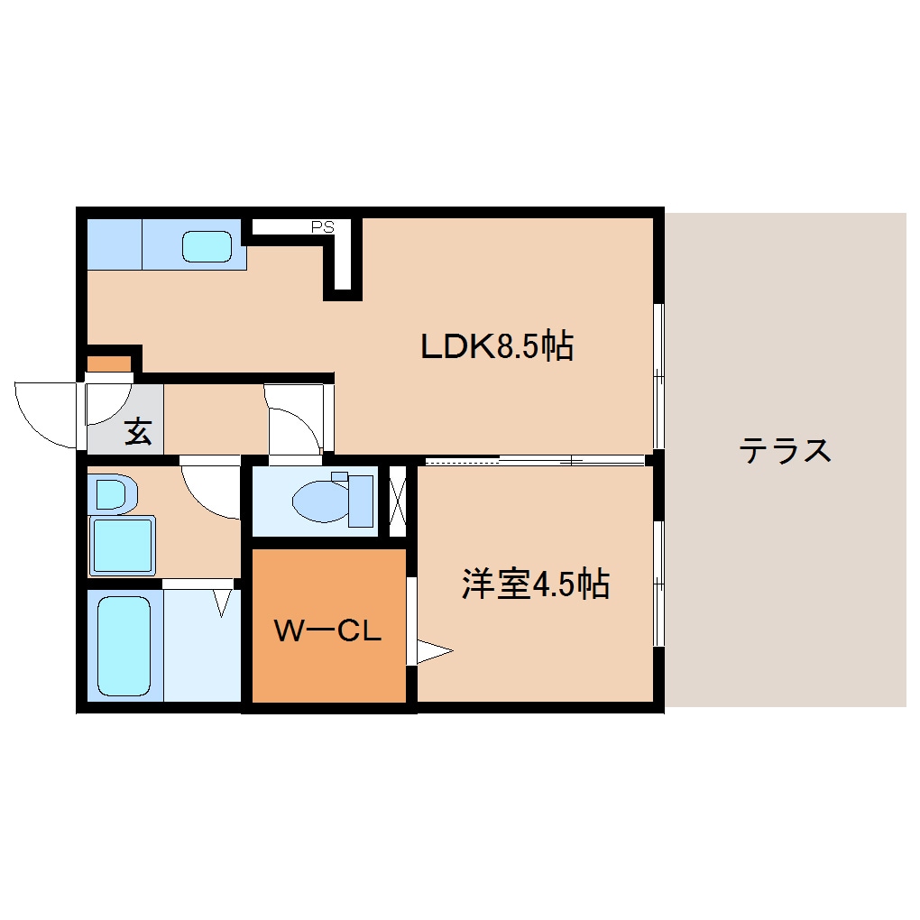 間取り図 東海道本線/草薙駅 徒歩11分 1階 築18年