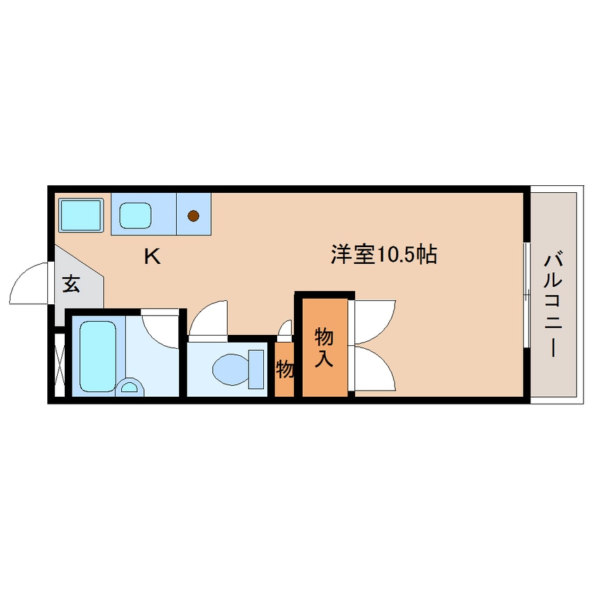 間取図 静岡鉄道静岡清水線/県総合運動場駅 徒歩1分 4階 築33年