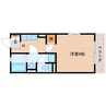 静岡鉄道静岡清水線/県総合運動場駅 徒歩8分 2階 築22年 1Kの間取り