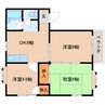 東海道本線/草薙駅 バス:16分:停歩5分 1階 築32年 3DKの間取り