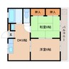 東海道本線/草薙駅 バス:28分:停歩1分 1階 築38年 2DKの間取り
