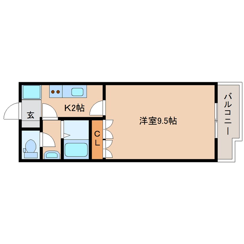 間取図 静岡鉄道静岡清水線/新静岡駅 バス22分郷堂下車:停歩5分 1階 築18年