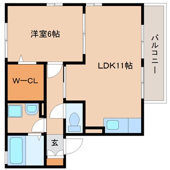 間取図 東海道本線/草薙駅 徒歩17分 1階 築19年