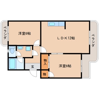 間取図 東海道本線/静岡駅 バス31分瀬名新田下下車:停歩4分 2階 築32年