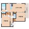 東海道本線/草薙駅 徒歩16分 1階 築19年 2LDKの間取り