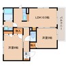 東海道本線/草薙駅 徒歩16分 1階 築19年 2LDKの間取り