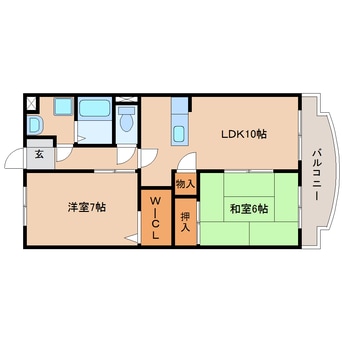 間取図 東海道本線/草薙駅 バス16分幕ヶ谷下車:停歩5分 2階 築23年