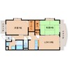 東海道本線/草薙駅 バス:16分:停歩5分 2階 築23年 2LDKの間取り