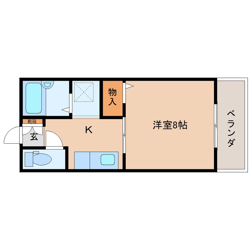 間取図 静岡鉄道静岡清水線/県総合運動場駅 徒歩4分 1階 築30年