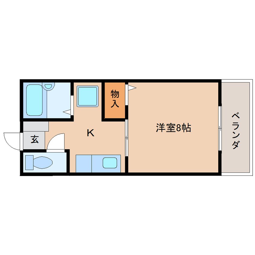 間取図 静岡鉄道静岡清水線/県総合運動場駅 徒歩4分 1階 築32年