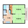 東海道本線/草薙駅 徒歩15分 1階 築40年 2Kの間取り