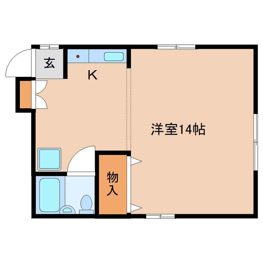 間取図 静岡鉄道静岡清水線/御門台駅 徒歩8分 2階 築31年