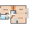 東海道本線/草薙駅 バス:18分:停歩3分 2階 築17年 2LDKの間取り