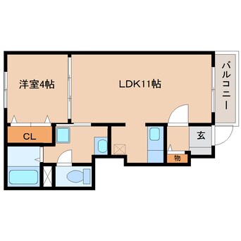 間取図 東海道本線/静岡駅 バス26分フレスポ静岡下車:停歩3分 1階 築16年