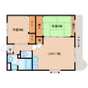 静岡鉄道静岡清水線/狐ケ崎駅 徒歩5分 2階 築25年 2LDKの間取り