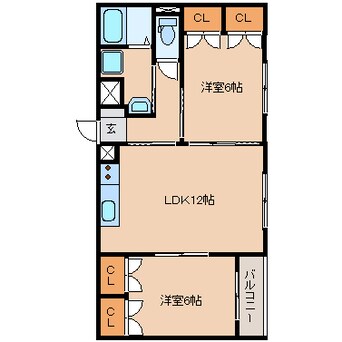 間取図 静岡鉄道静岡清水線/御門台駅 徒歩10分 3階 築16年