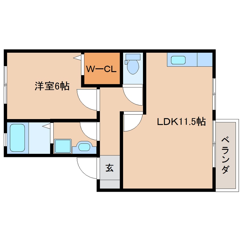間取図 東海道本線/草薙駅 徒歩19分 1階 築16年