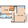 東海道本線/草薙駅 徒歩19分 2階 築16年 1LDKの間取り