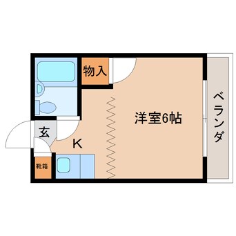 間取図 静岡鉄道静岡清水線/草薙駅 徒歩13分 2階 築37年