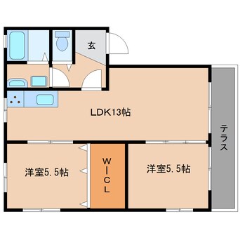 間取図 東海道本線/静岡駅 バス35分常葉短大入口下車:停歩3分 1階 築32年