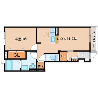 間取図 静岡鉄道静岡清水線/狐ケ崎駅 徒歩14分 1階 築14年