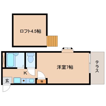 間取図 静岡鉄道静岡清水線/県総合運動場駅 徒歩5分 1階 築27年