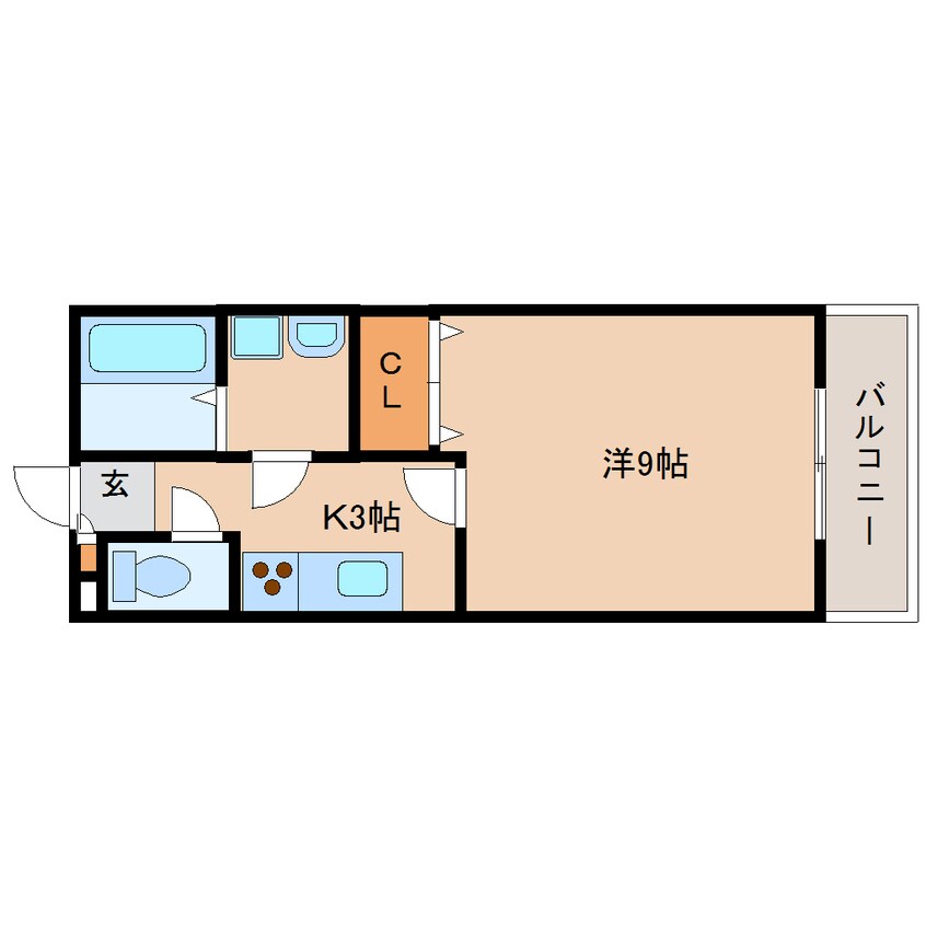 間取図 静岡鉄道静岡清水線/狐ケ崎駅 徒歩19分 1階 築15年