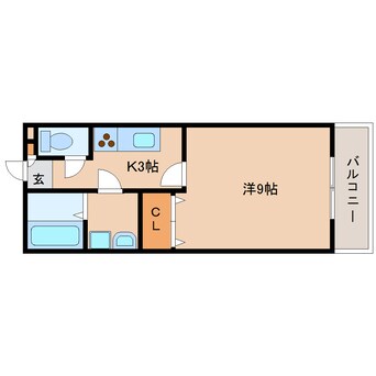 間取図 静岡鉄道静岡清水線/狐ケ崎駅 徒歩19分 1階 築15年