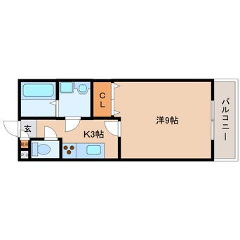 間取図 静岡鉄道静岡清水線/狐ケ崎駅 徒歩18分 1階 築15年